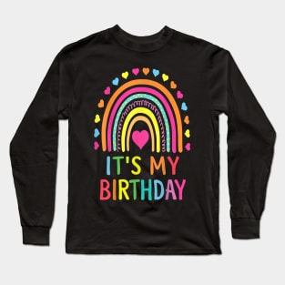 It's My Birthday Rainbow Long Sleeve T-Shirt